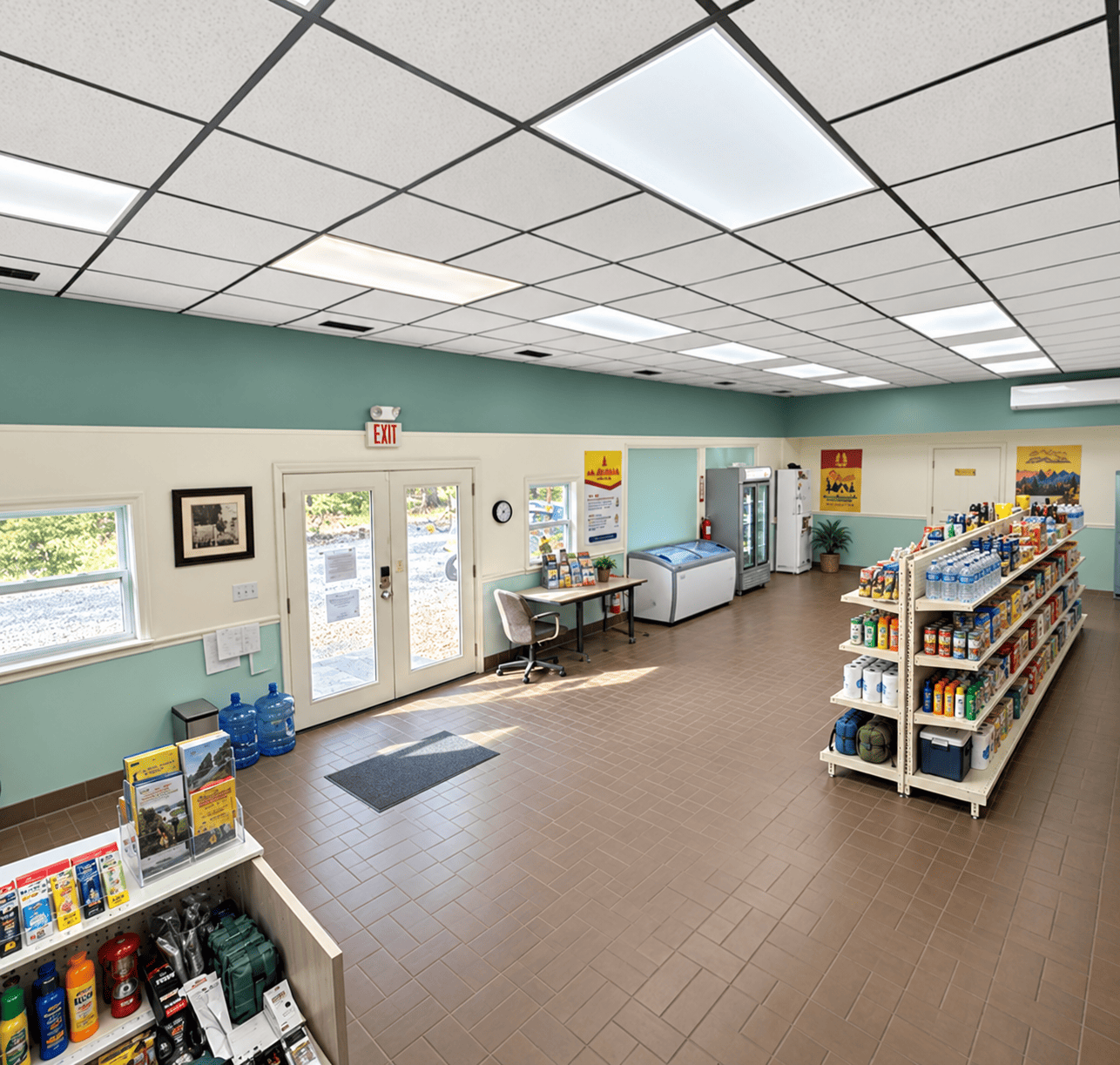Inside the camp store at Montgomery Station RV Resort