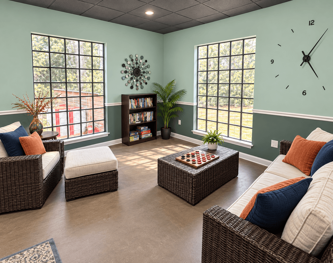 Community center seating area