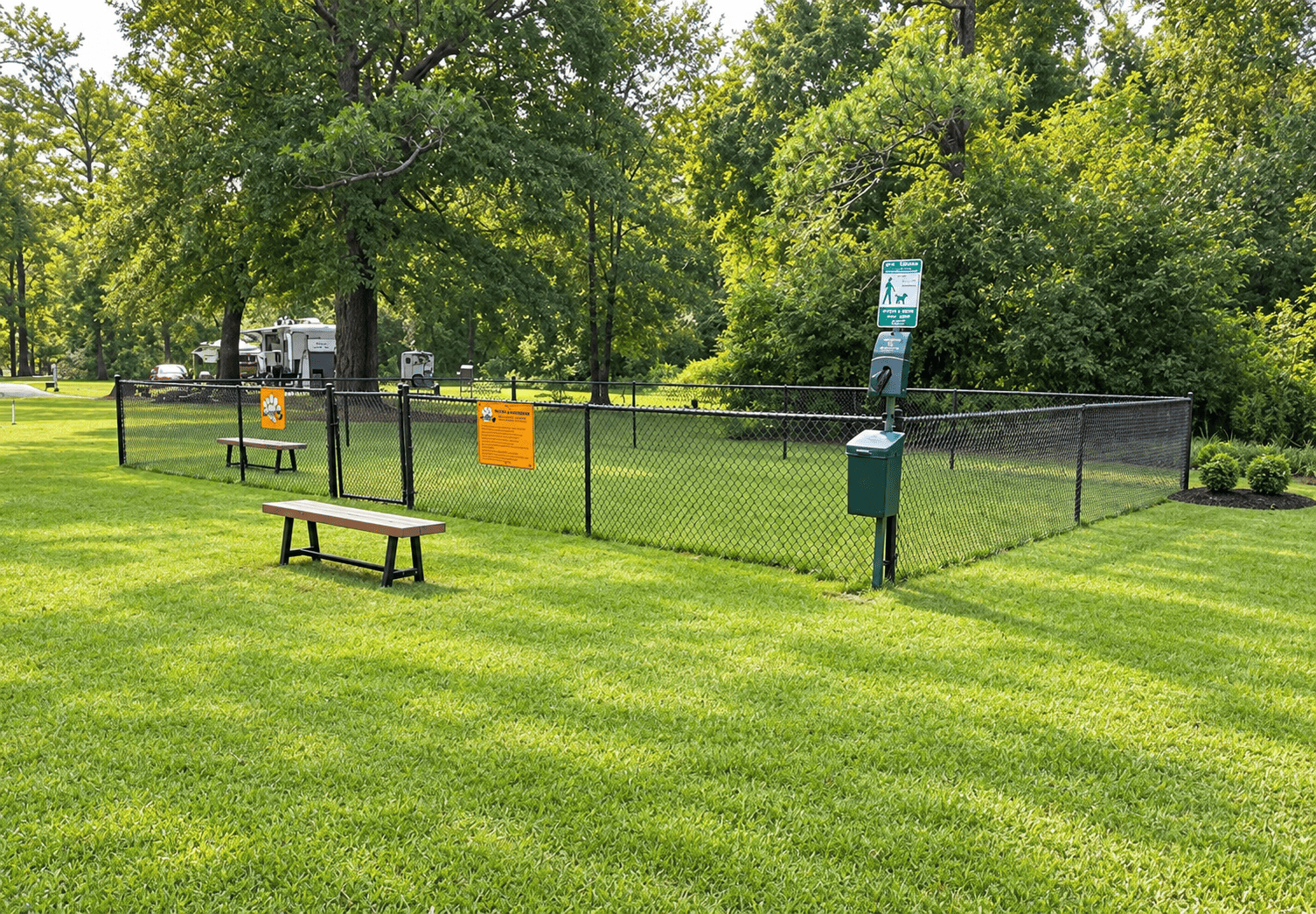 Outdoor pet area at Montgomery Station